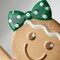 13" Gingerbread Girl Sign, Embossed Metal, For Christmas Walls, Doors, Crafts, and Decorations